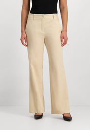 Jessie Wide Leg Pants | Light Beige