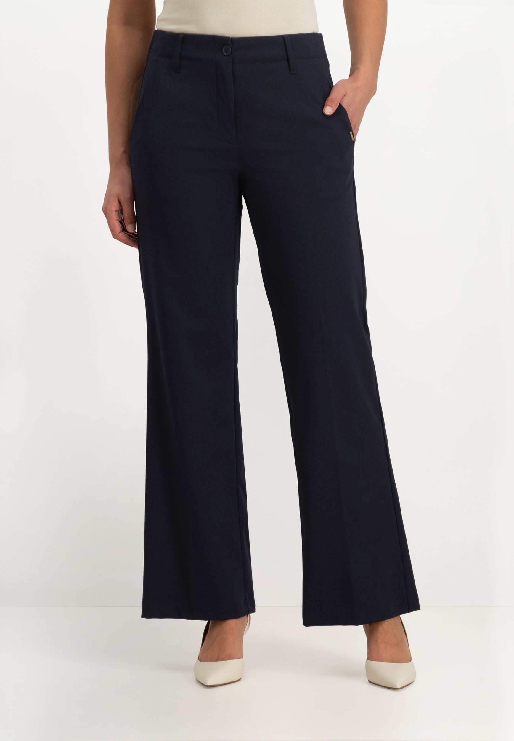 Jessie Wide Leg Pants | Midnight Blue