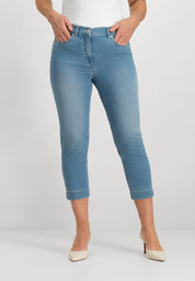 Gretha Cropped Jeans | Bleach